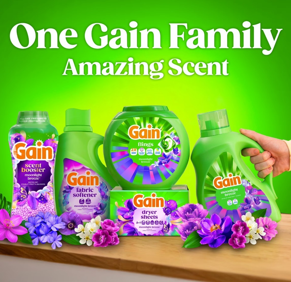 [FASH SALE] Gain Flings Laundry Detergent Pacs Moonlight Breeze 102 Ct 2 Pack