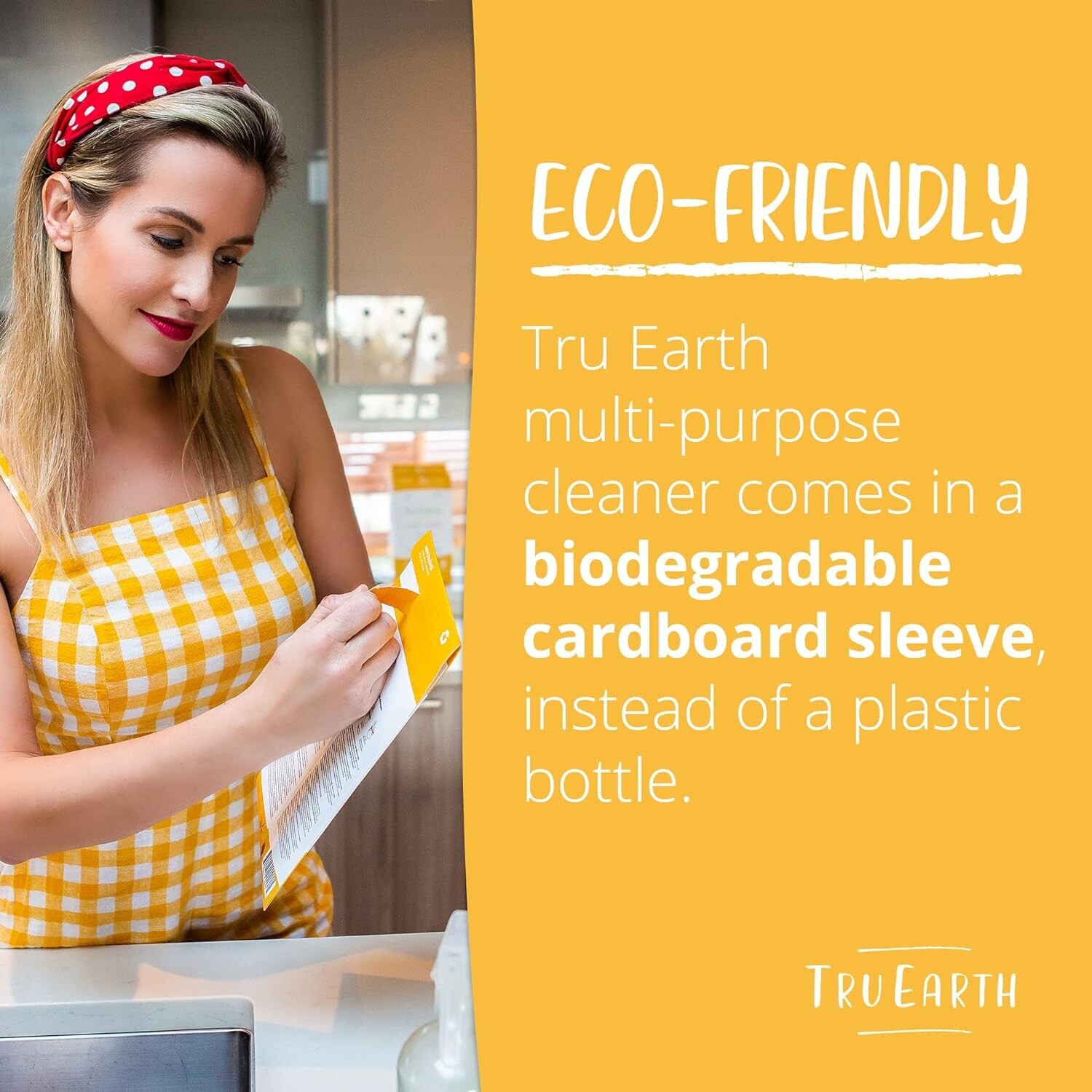 Tru Earth Multi Surface Cleaner Lemon Fresh Eco-Strips – 8 Strip Pack