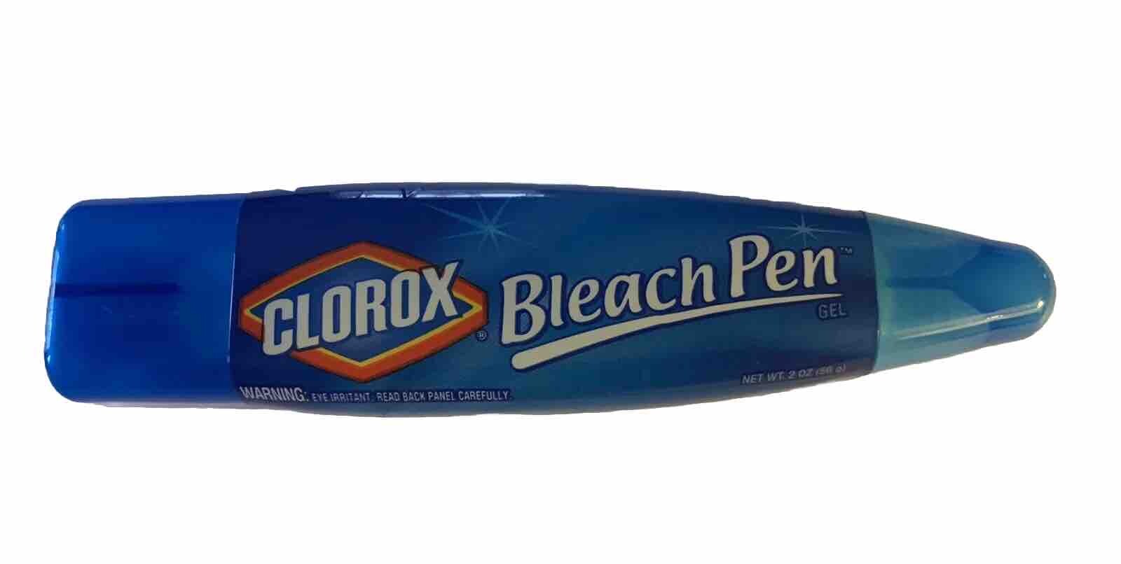 Clorox Bleach Pen Gel Dual-Tipped Scrubber & Fine Point Discontinued USED~