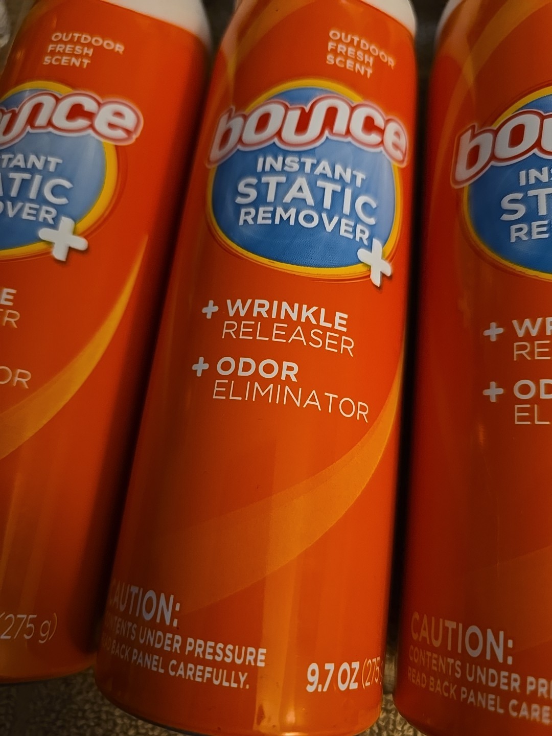 3 Bounce Instant Anti Static Spray Wrinkle Release Odor Eliminator 9.7oz (K76)