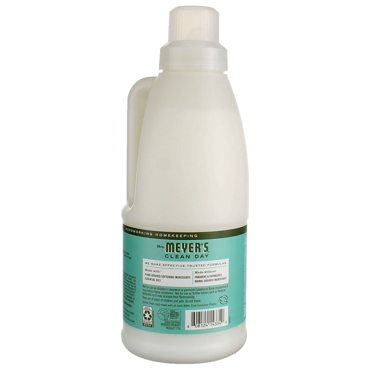 Mrs. Meyer’s Clean Day Fabric Softener, Basil, 32 fl oz