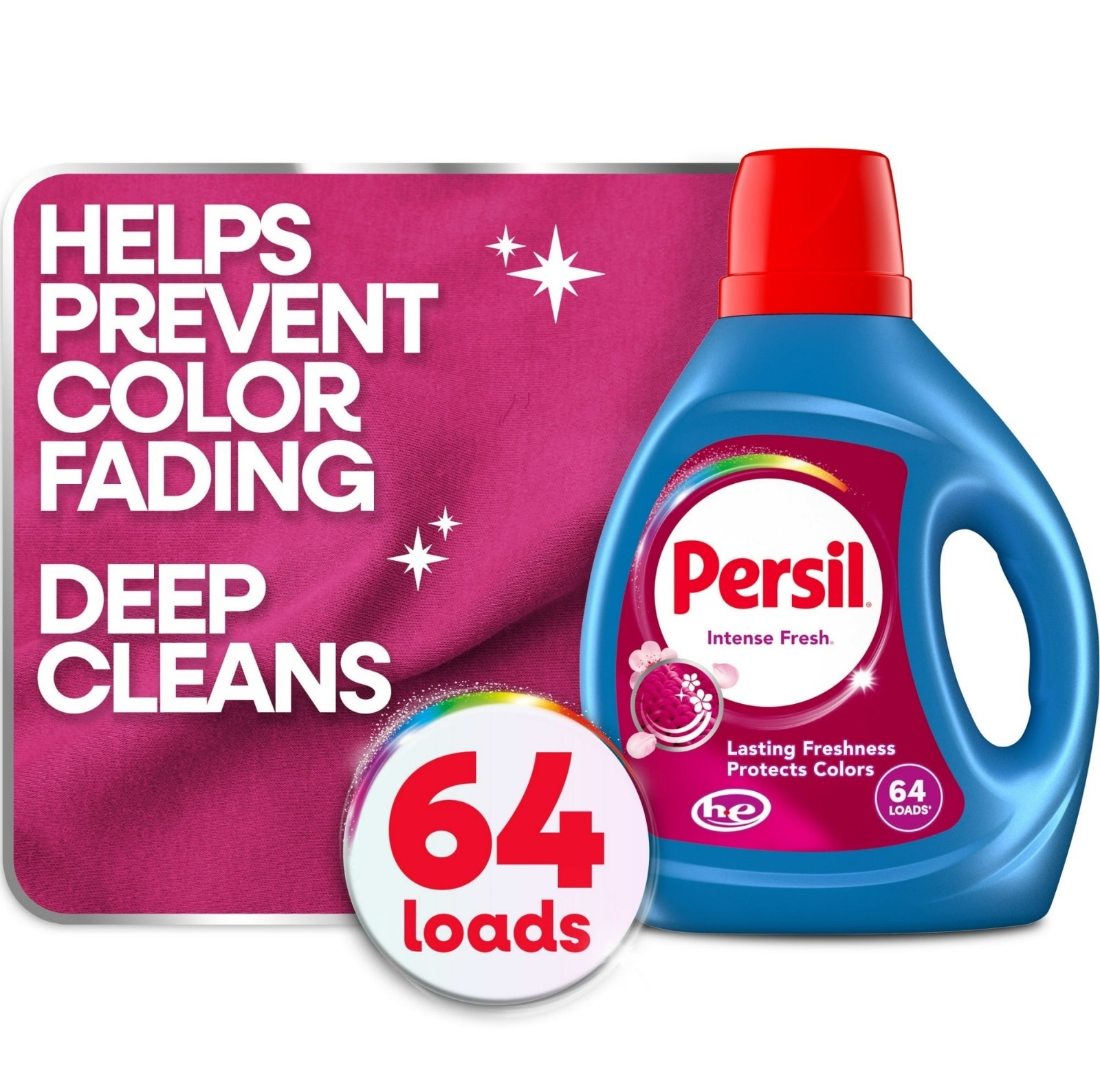 Persil Intense Fresh Liquid Laundry Detergent, 84 fl oz, 64 Loads