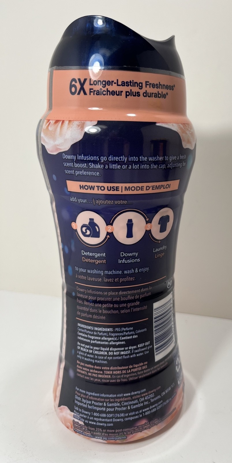 (1) Downy Bliss In-Wash Scent Booster Beads Sparkling Amber & Rose 12.2 oz – NEW