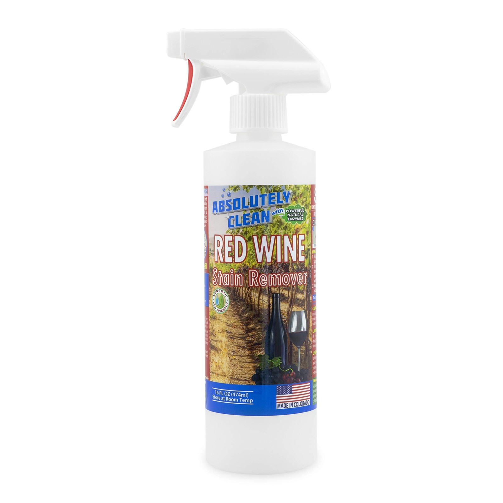 Amazing Red Wine Stain Remover – Natural Enzymes 16 Fl Oz (Pack of 1)