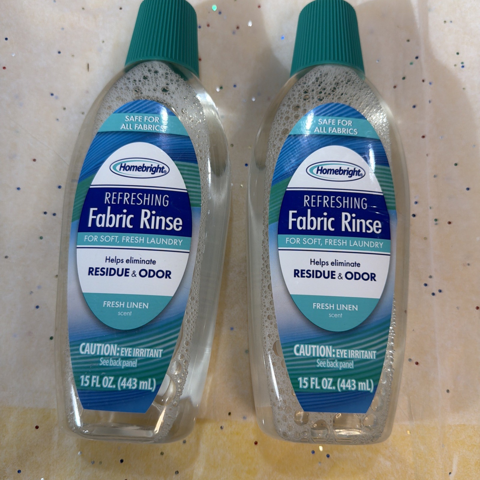 Lot of 3 Homebright Laundry Fabric Rinse Fresh Linen 15oz Eliminates Residue