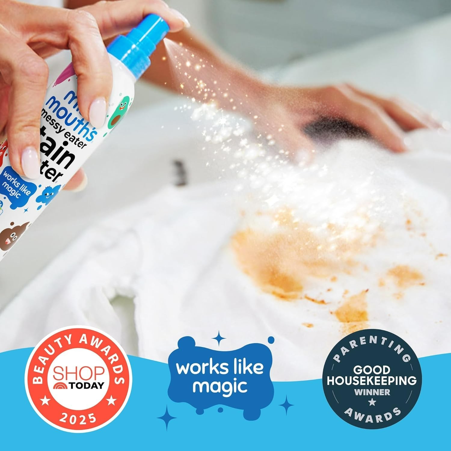 Miss Mouth’s Messy Eater Stain Treater Spray 4 Oz. Baby Safe Stain Remover