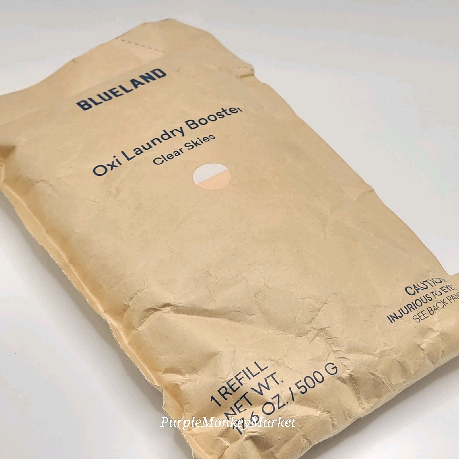 Blueland Oxi Laundry Booster Refill Pouch, CLEAR SKIES 17.6 oz (25 Loads)
