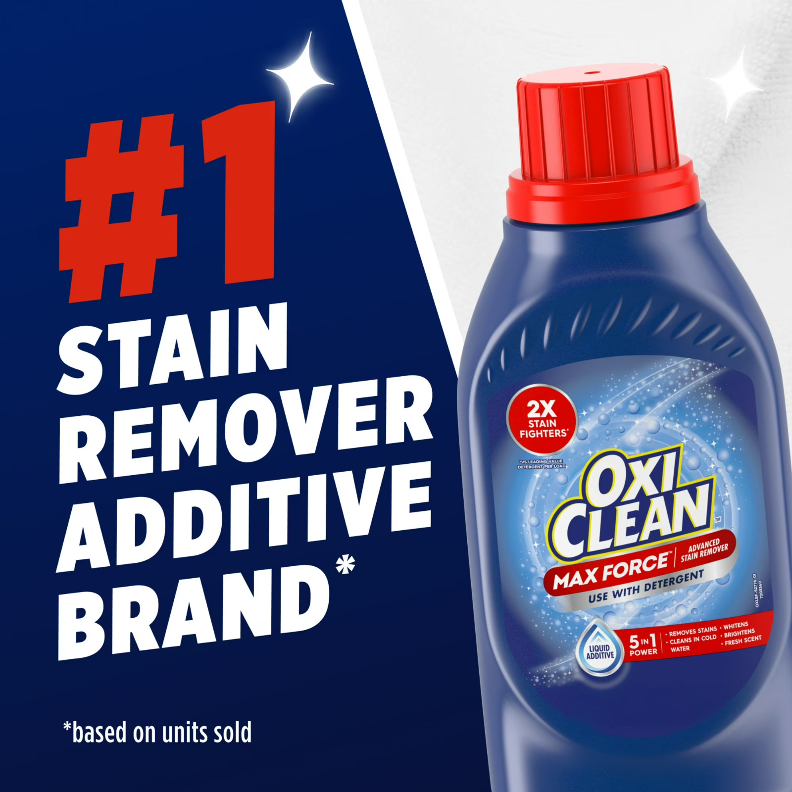 OxiClean Max Force Advanced Stain Remover Liquid, Gentle Color-Safe 45 fl oz