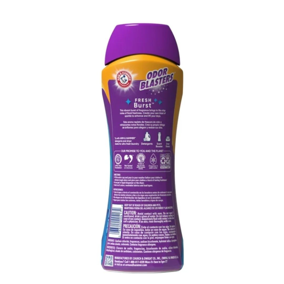 ARM & HAMMER Odor Blasters Fresh Burst In-Wash Laundry Scent Booster, 24 oz Bott