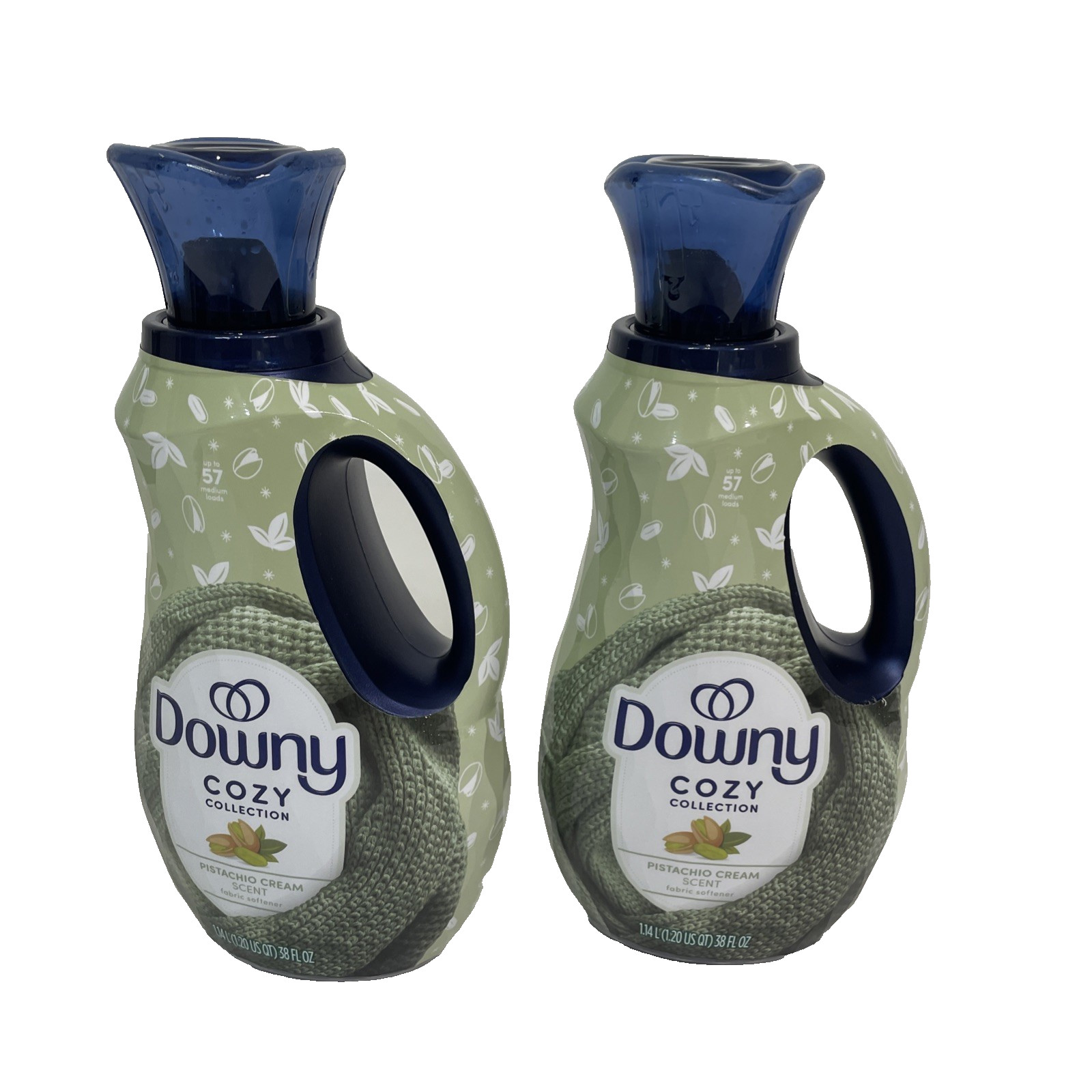 Downy Cozy Collection Pistachio Scent Fabric Softener Lot of 2 NEW