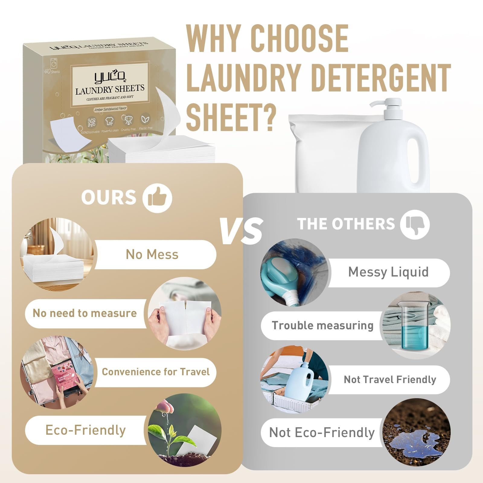 Laundry Detergent Sheets Amber Sandalwood and Jasmine Lily of the Valley Scen…