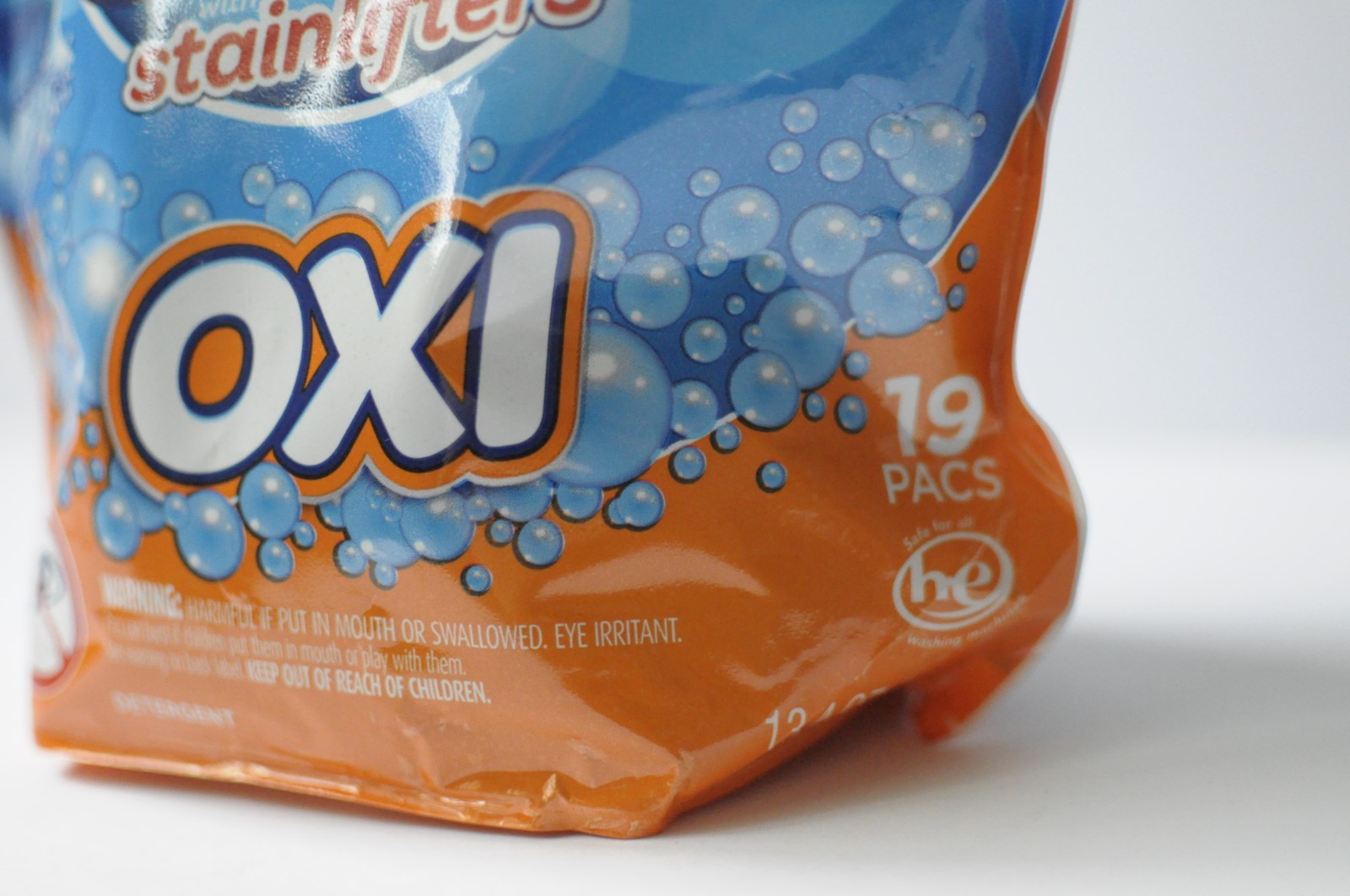 all with Stainlifters OXI 4 in 1 Mighty Pacs Laundry Detergent 19 Count