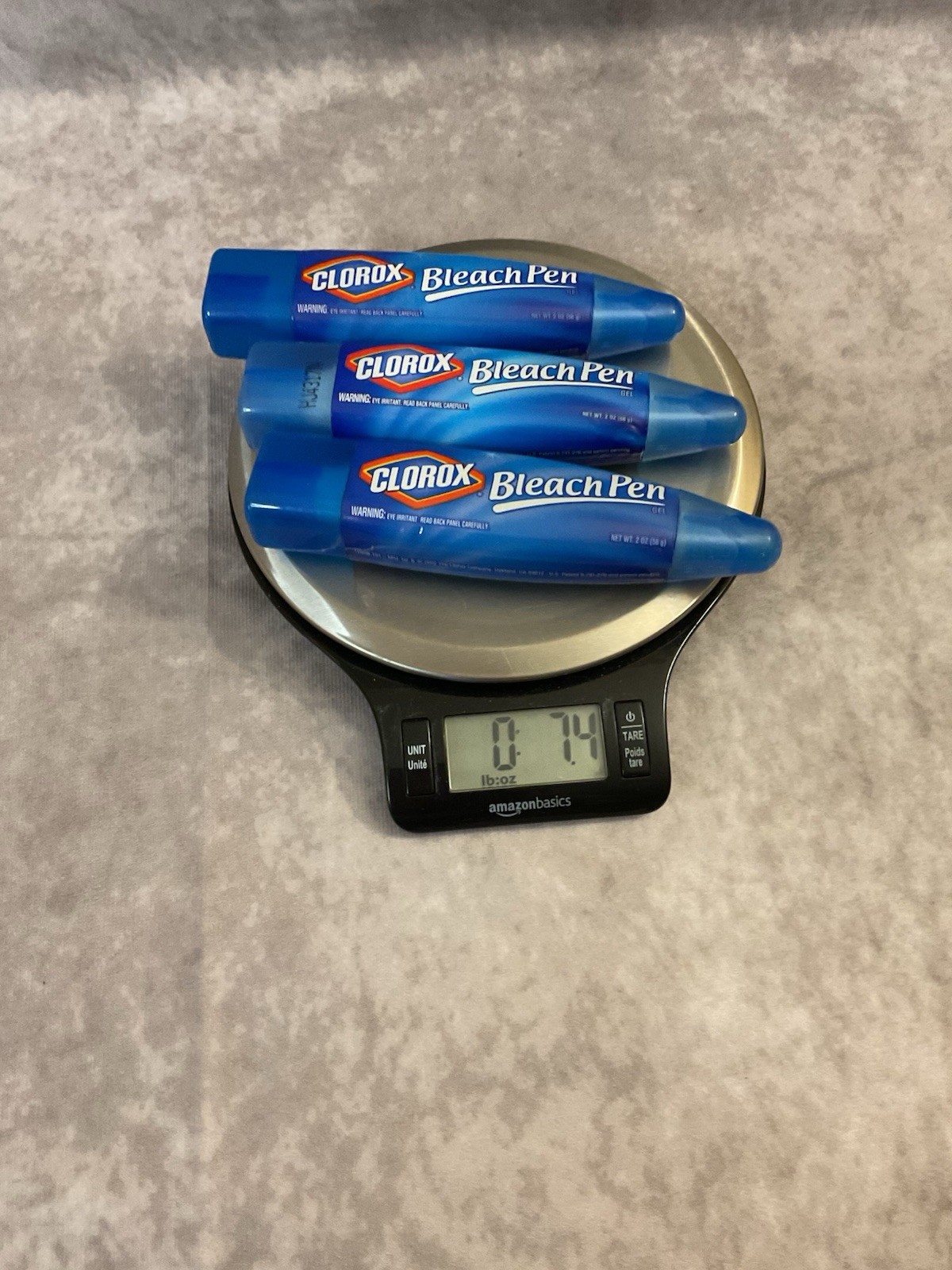 (3)CLOROX BLEACH PEN GEL DUAL-TIPPED BROAD SCRUBBER FINE POINT 2 OZ DISCONTINUED