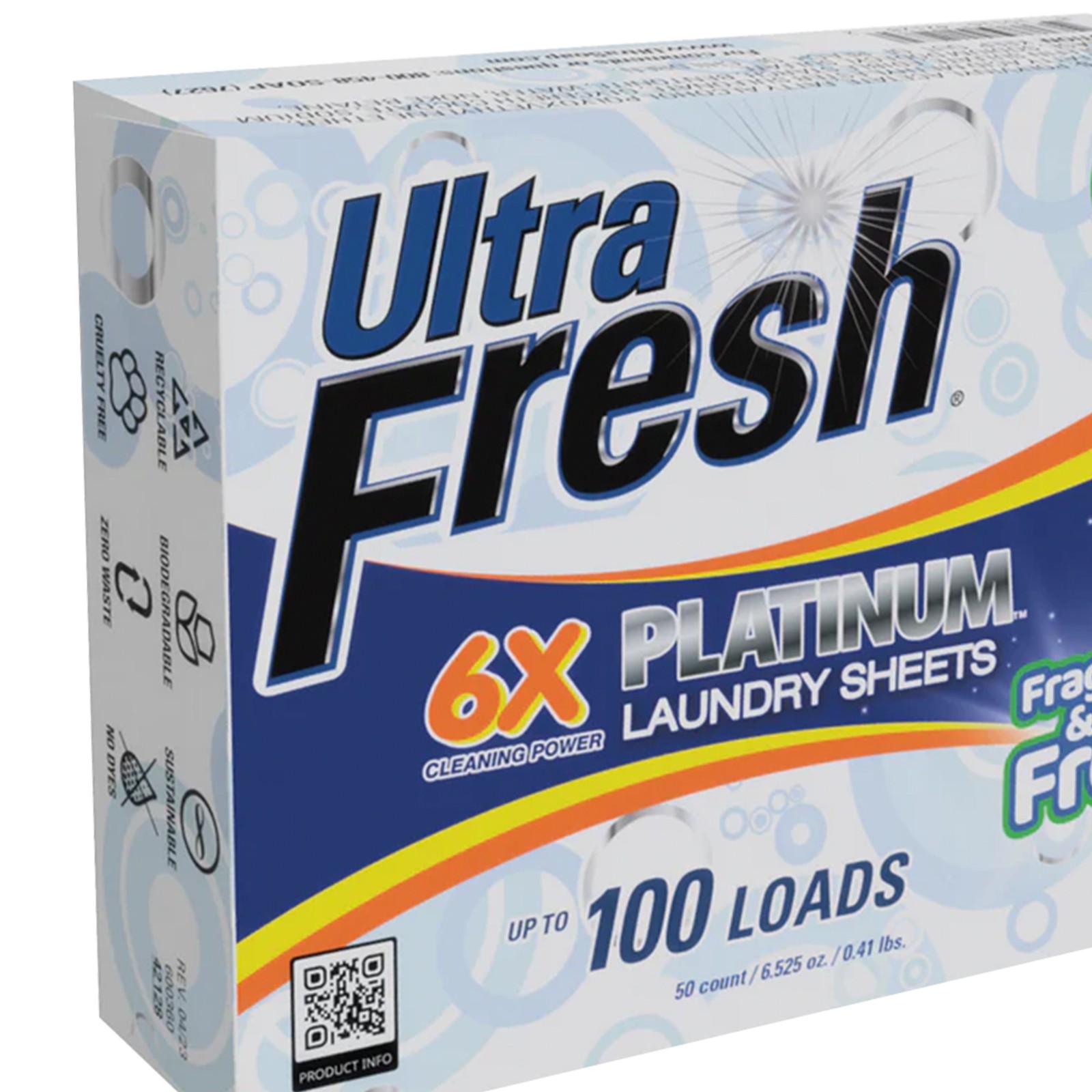Ultra Fresh 6X Platinum 5 Gal Laundry Detergent & Platinum 6X Laundry Sheets