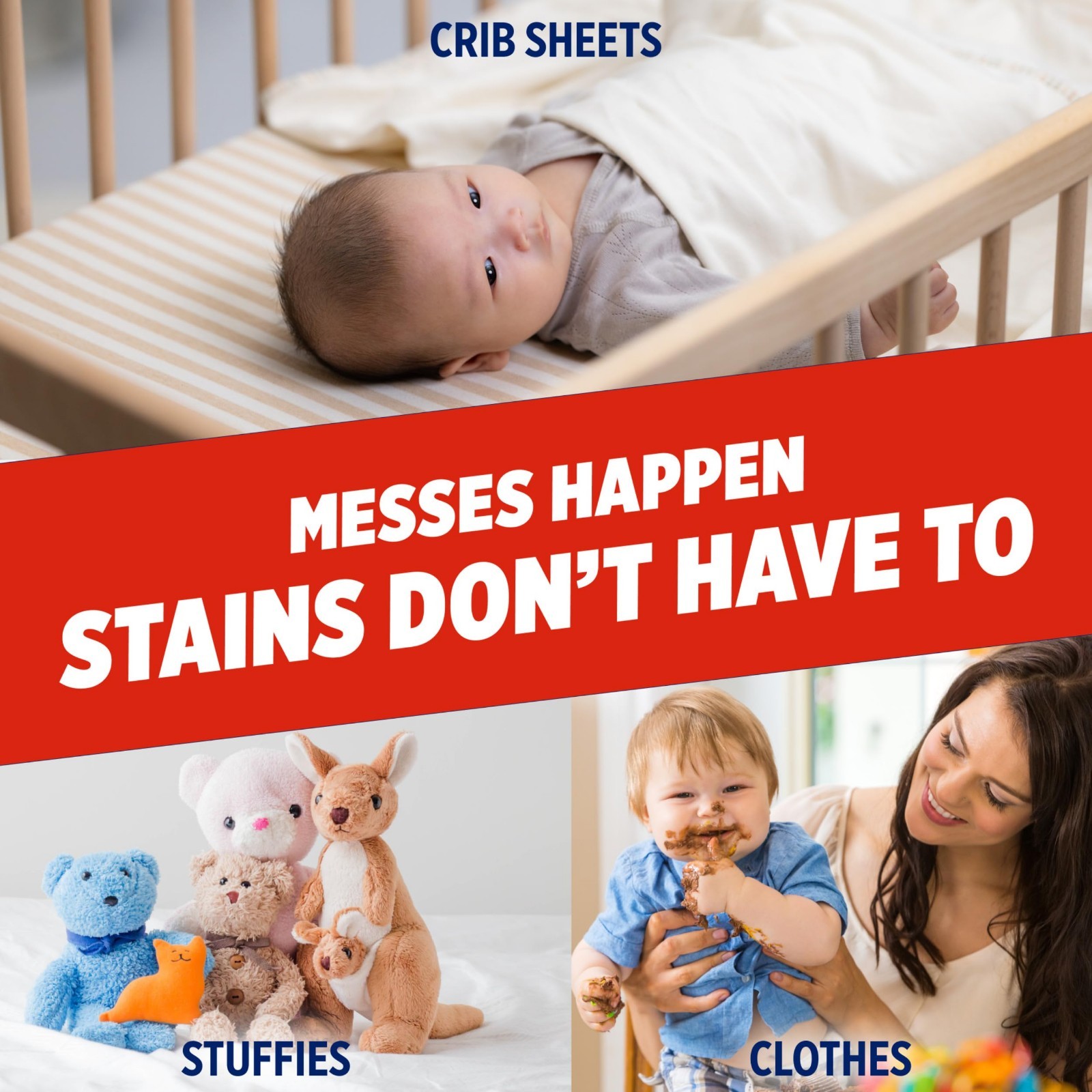 Max Force Laundry Stain Remover Spray – Baby Safe Stain Treater, 12 fl oz, 3-Pac