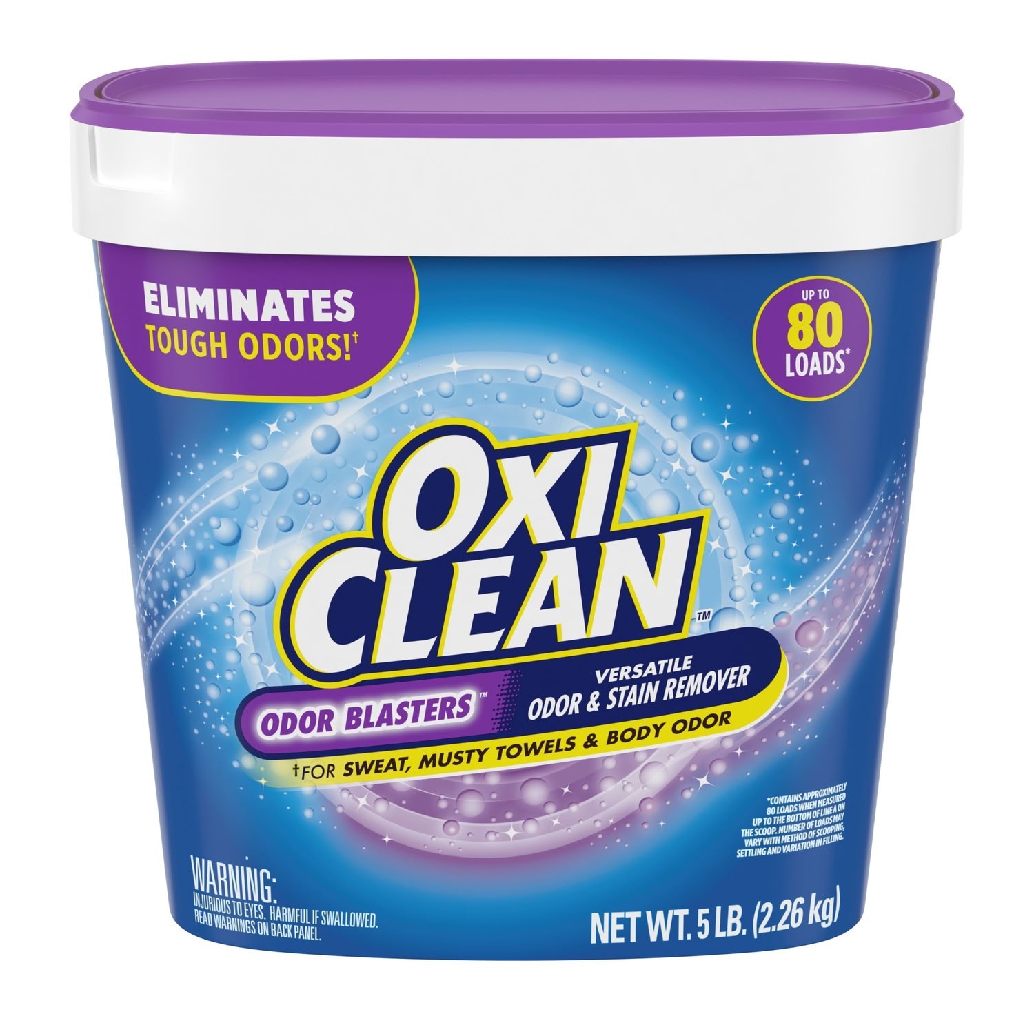 3-Pack OxiClean Odor Blasters Versatile Odor Laundry Stain Remover 5 lb Box