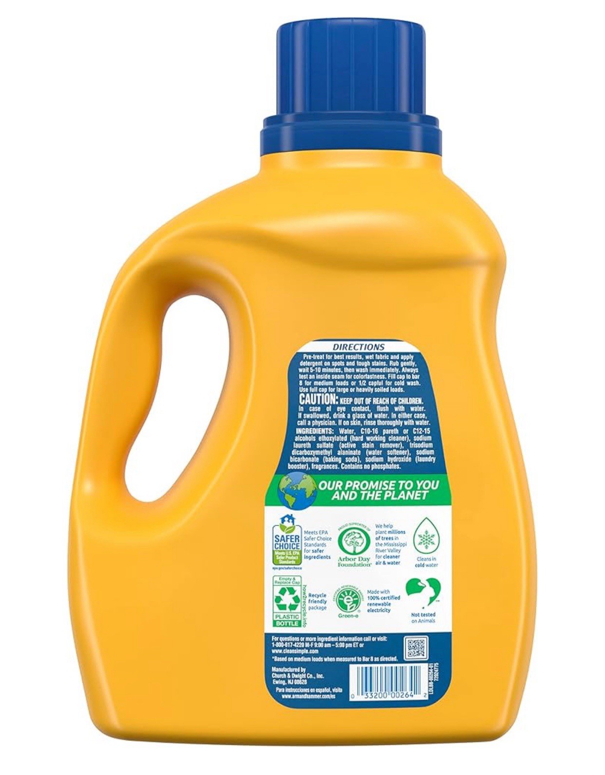 ARM & HAMMER Clean & Simple💧77 Loads Liquid Laundry Detergent, 100.5 Fl oz
