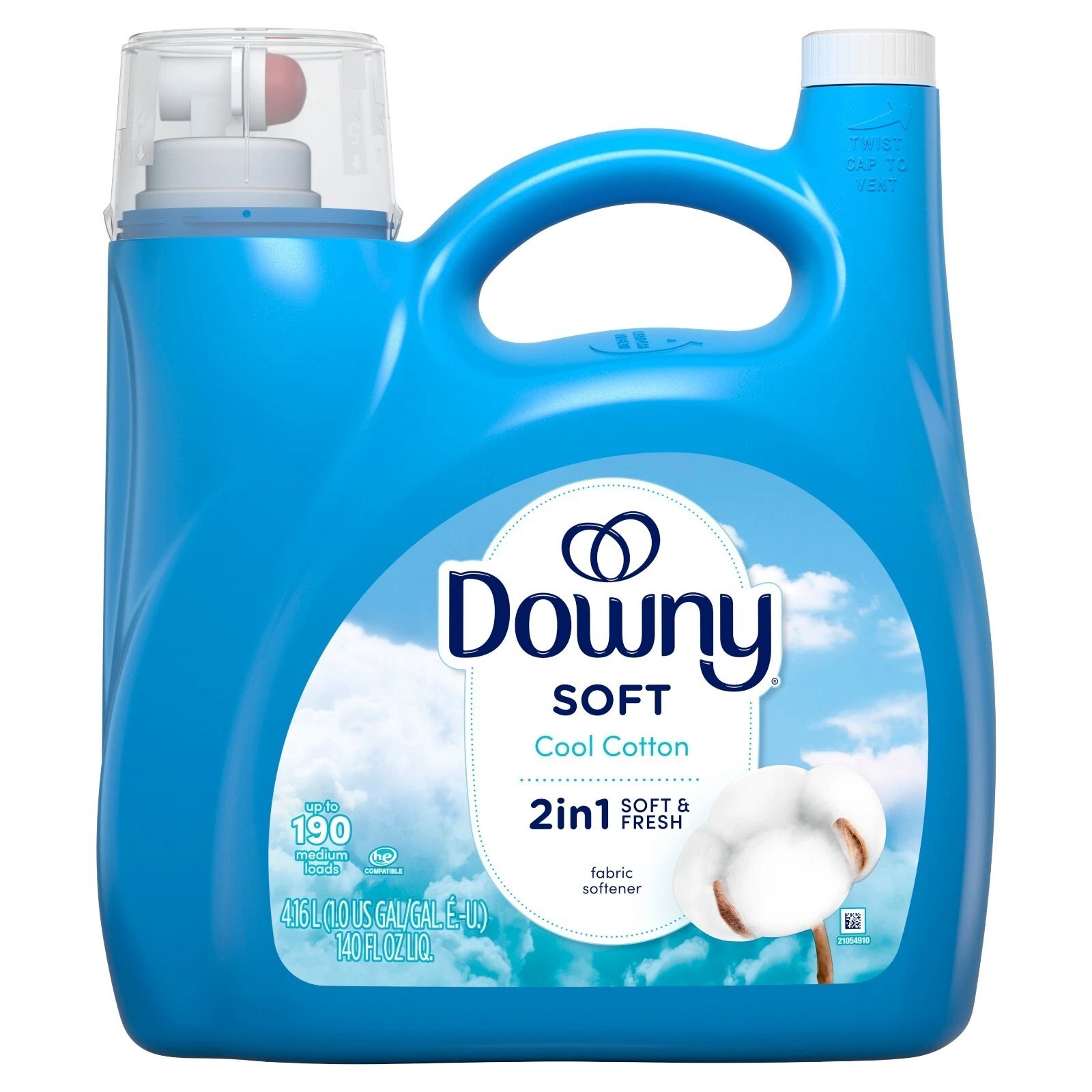 3 PACK Downy Liquid Fabric Softener, Cool Cotton Scent, 140 fl oz