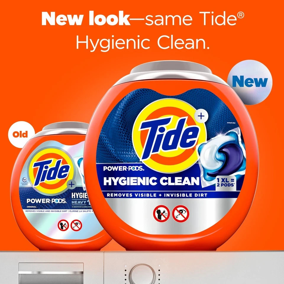 Tide Hygienic Clean Power PODS Laundry Detergent Pacs, 63 Count (Pack of 1)