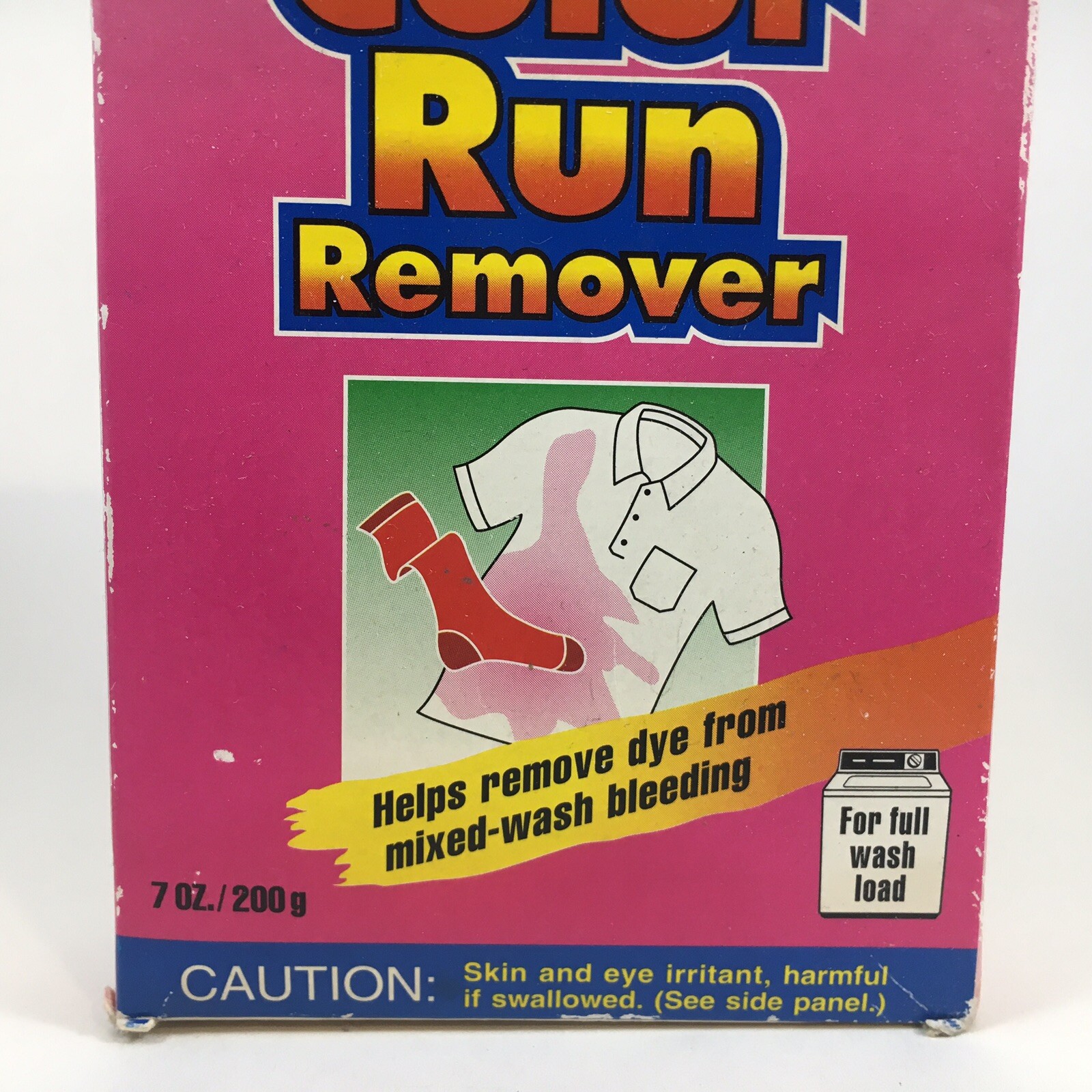 Vintage Carbona Color Run Dye Remover 7 oz. Bleach-Free Laundry Powder 1990s NOS