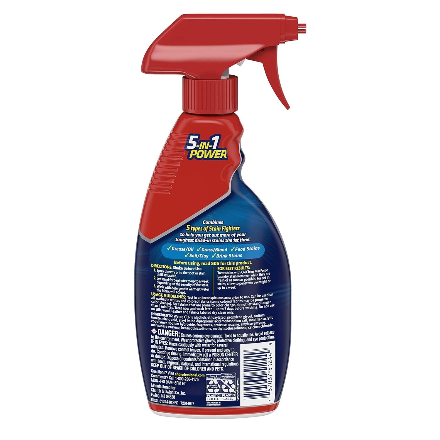 Pack of 12 – Oxiclean Max Force Stain Remover Professional, 12 floz