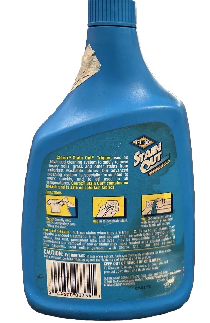 Clorox Stain Out Bleach Free Laundry Stain Remover Discontinued Value Sz 32 Oz.