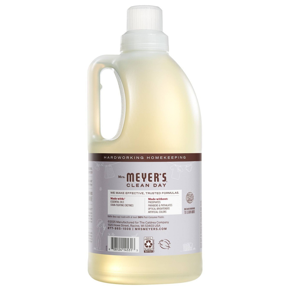 Mrs. Meyer's Clean Day Lavender Laundry Detergent 74 Loads – 64 fl oz