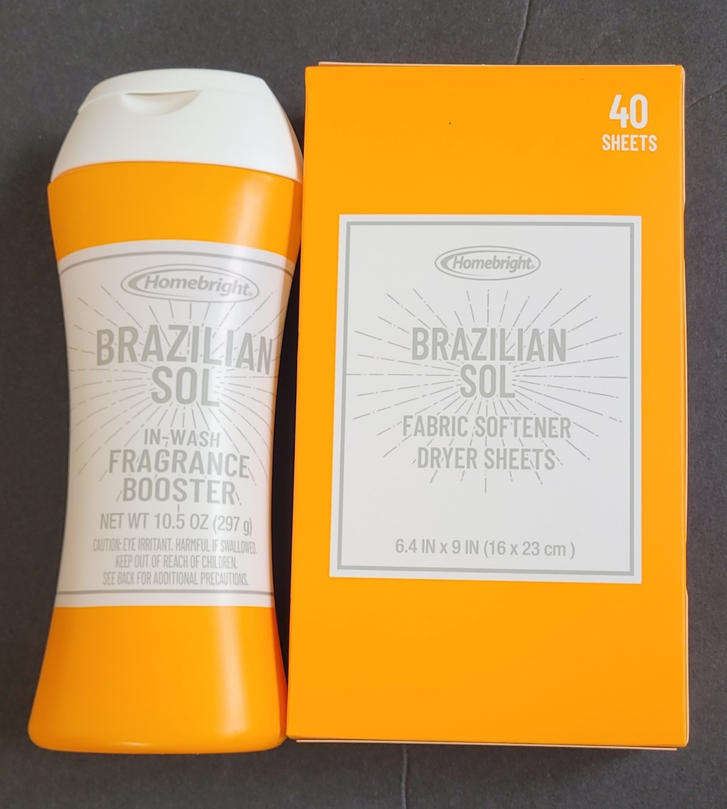 Brazilian Zol Scented Laundry In-Wash Fragrance Booster & Dryer Sheets 40ct