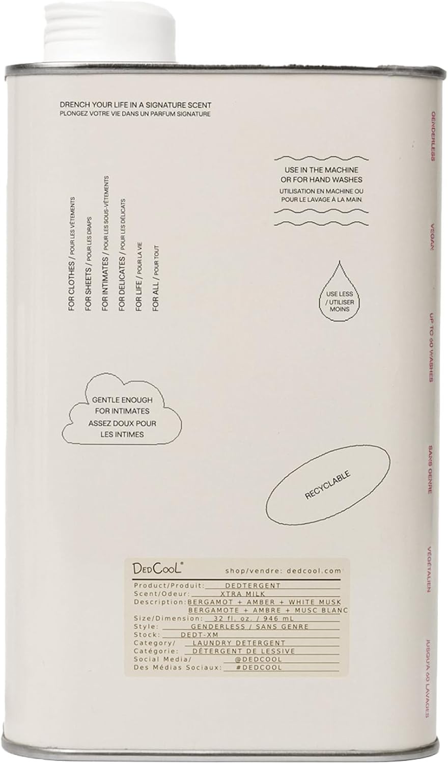 DedCool Xtra Milk Laundry Soap 60 Washes 32oz