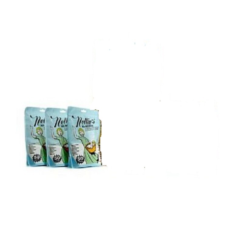 Nellie’s Laundry Detergent Soda – 3- 50 Load = 150 Loads New Sealed