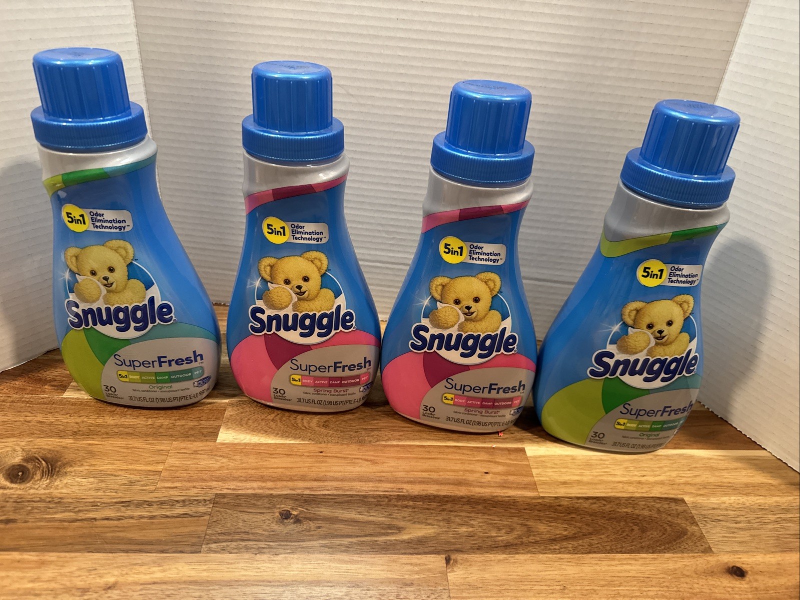 Snuggle Super Fresh Spring Burst 30 Loads Fabric Conditioner 4 Bottles Free Ship
