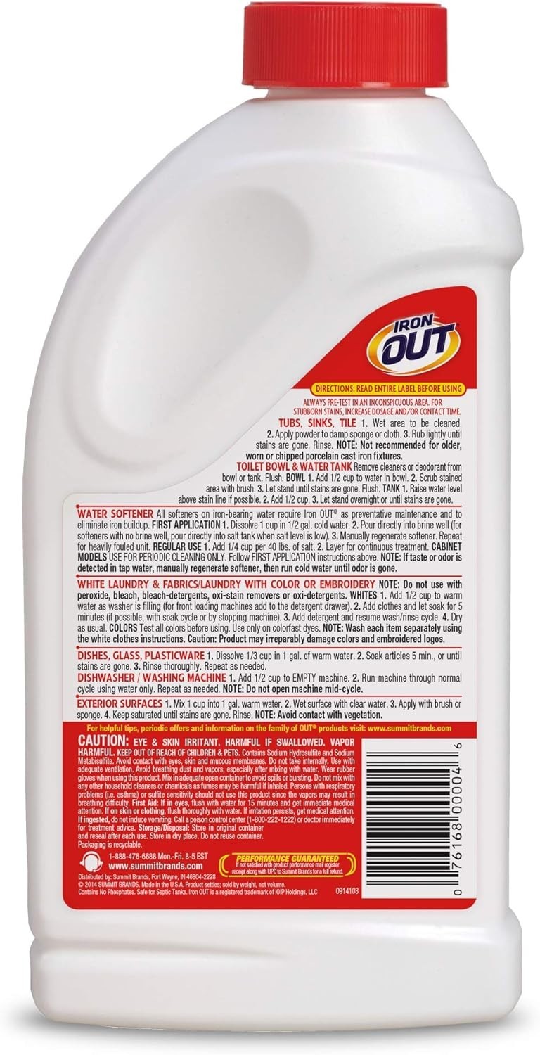 Iron OUT Powder Rust Stain Remover, Remove and Prevent Rust Stains in Bathroo…