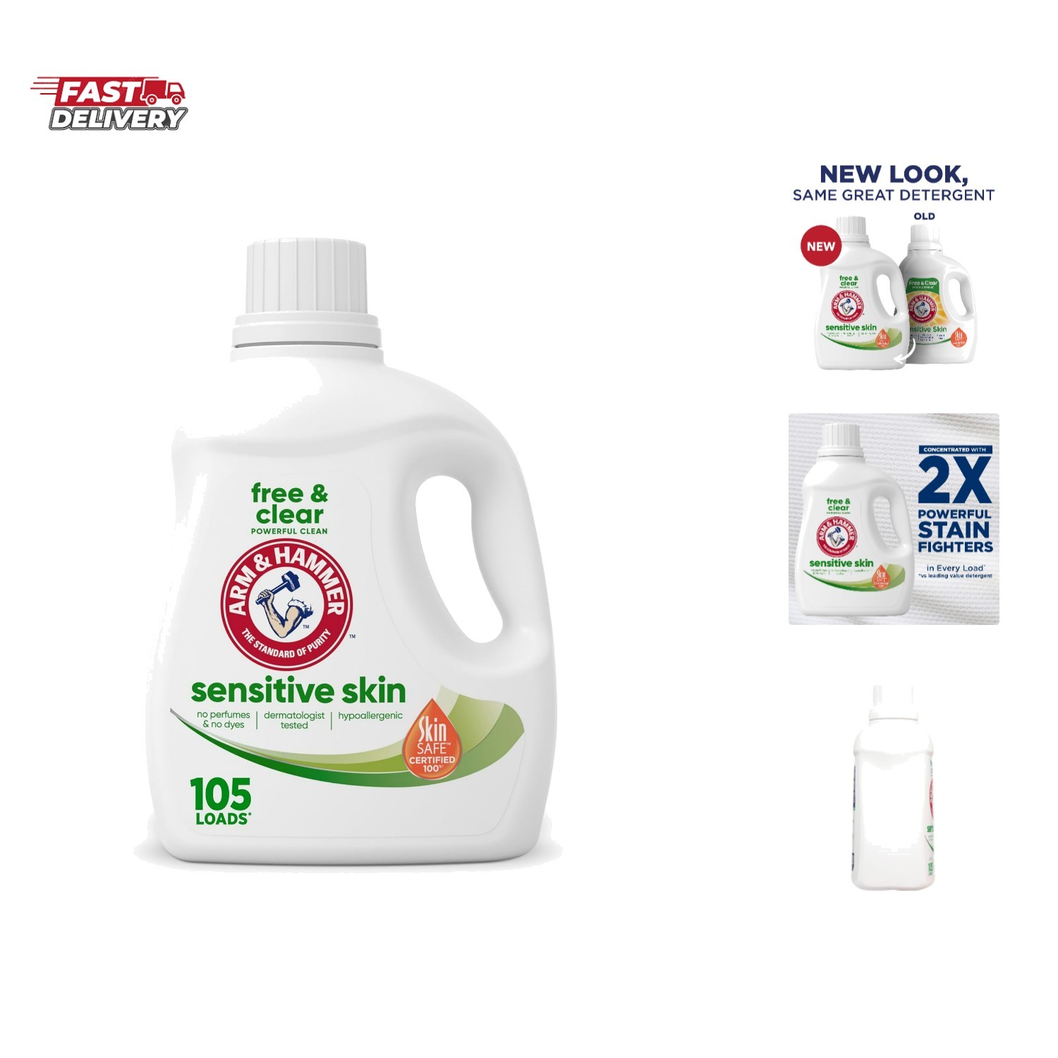 Sensitive Skin Free & Clear Liquid Laundry Detergent, 105 fl oz, 105 Loads