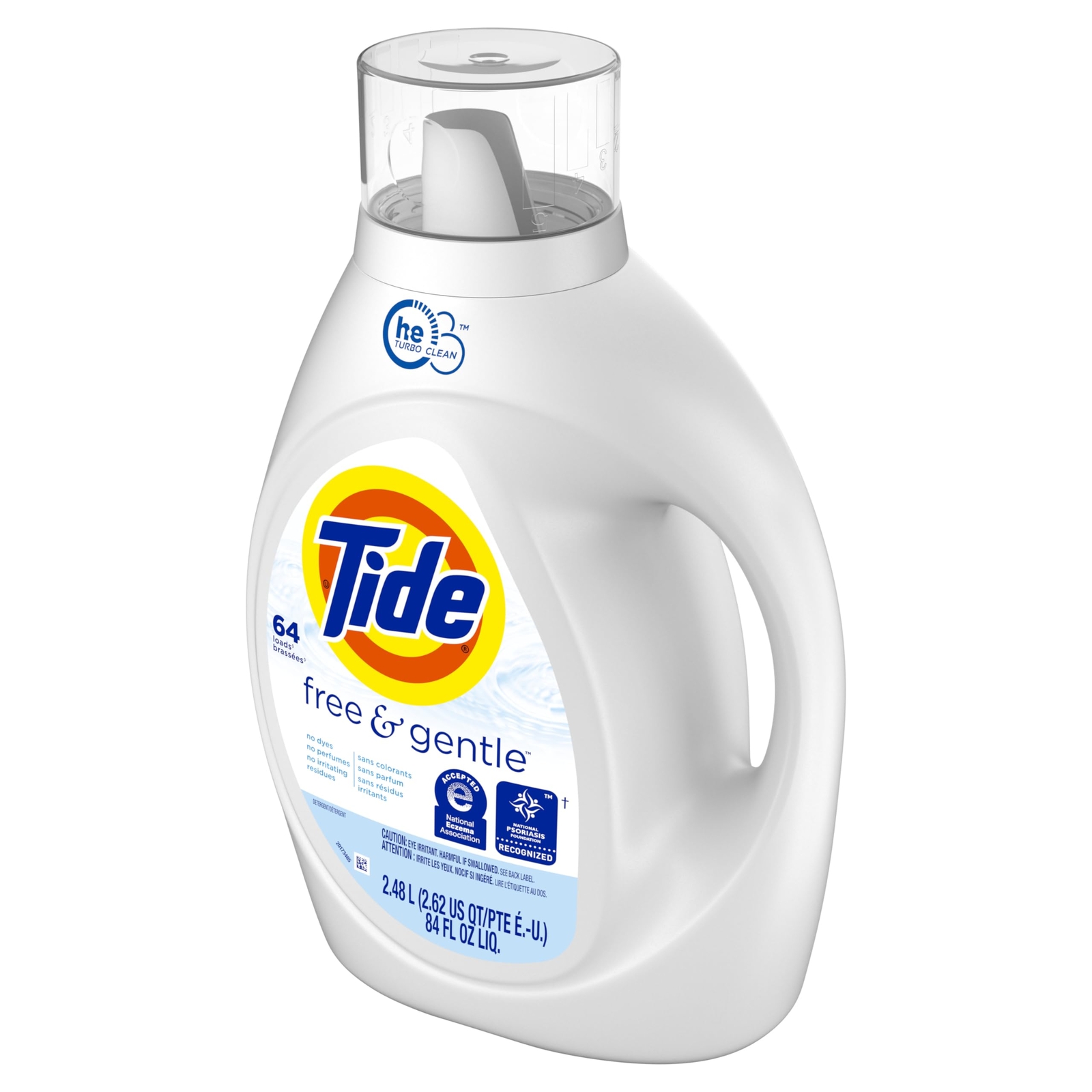 Tide Free And Gentle Liquid Laundry Detergent 84 Fl Oz Hypoallergenic Clean