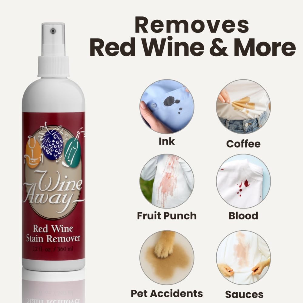 Wine Away Red Stain Remover, 12oz – Removes 12 Fl Oz (Pack of 1),