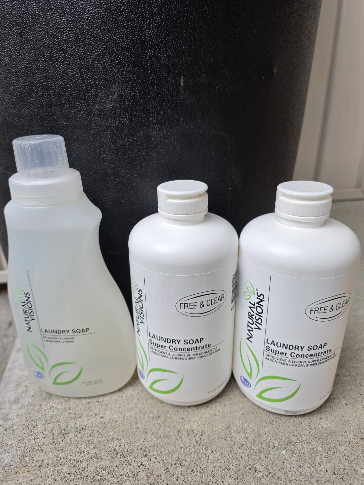 LOT of (3) Natural Visions Laundry Super Concentrate Liquid Soap 33.8 oz