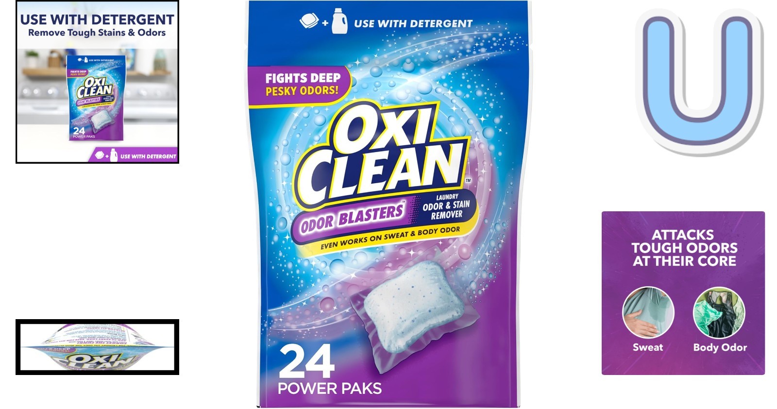High Efficiency 24 Ct Laundry Booster Paks – Tough on Stains, Gentle on Fabrics