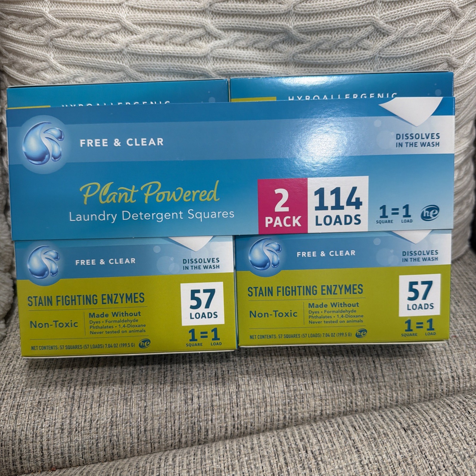 ECOS Eco-Friendly Laundry Detergent Sheets, Free and Clear, 114 Sheets Vegan 2Pk