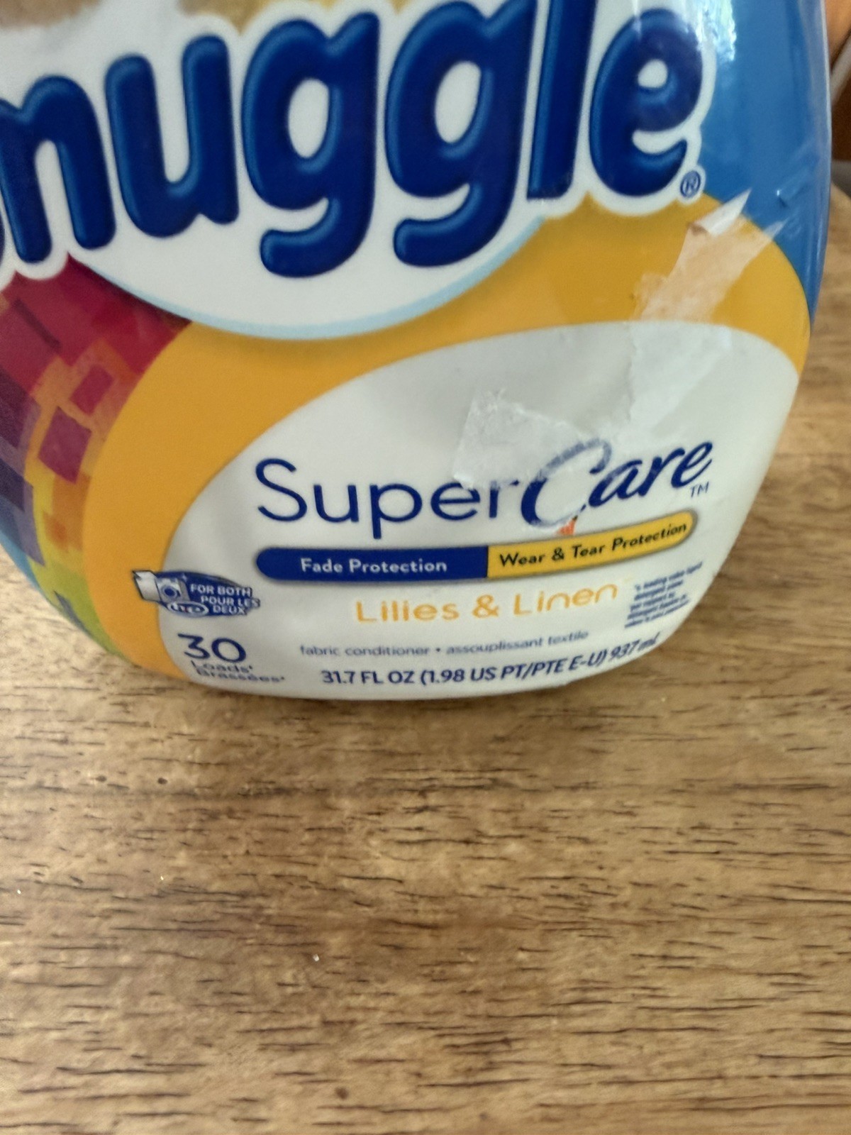 Snuggle Super Care LILIES & LINEN 30 Loads LIQUID Fabric Conditioner 31.7 fl oz