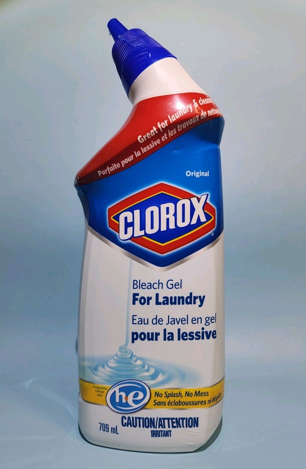 ( 1 ) CLOROX Original Bleach Gel For Laundry ( he ) ~ 709 mL / 24 oz.
