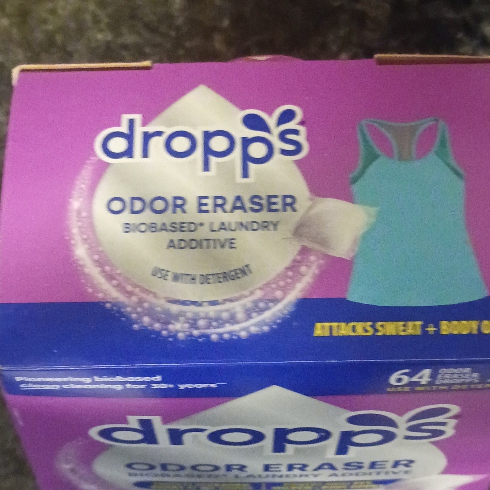 Dropps Odor Eraser Biobased HE Laundry Additive Pods, 64 Count