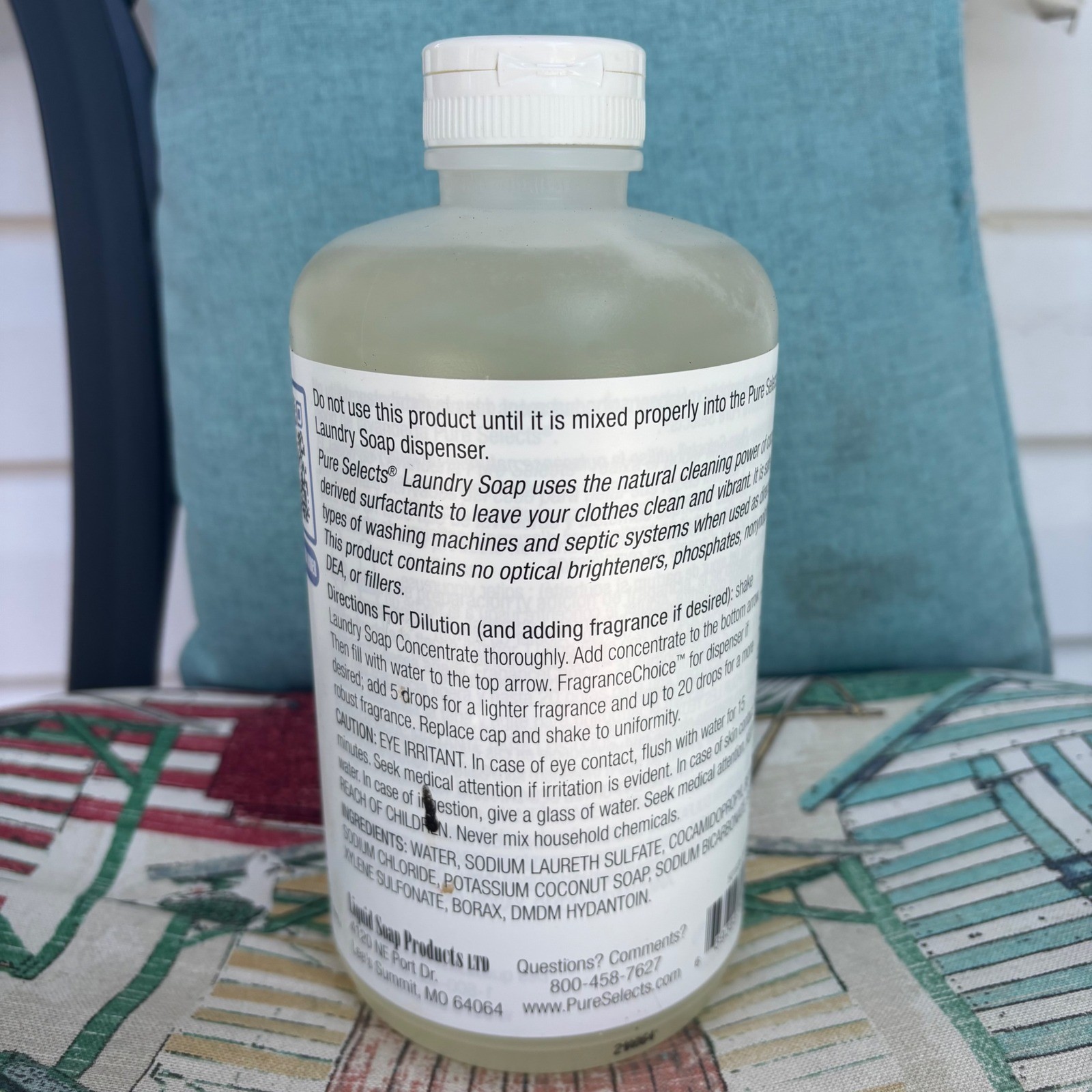 Pure Selects Platinum Laundry Soap Concentrate New Natural Coconut Based HE Safe