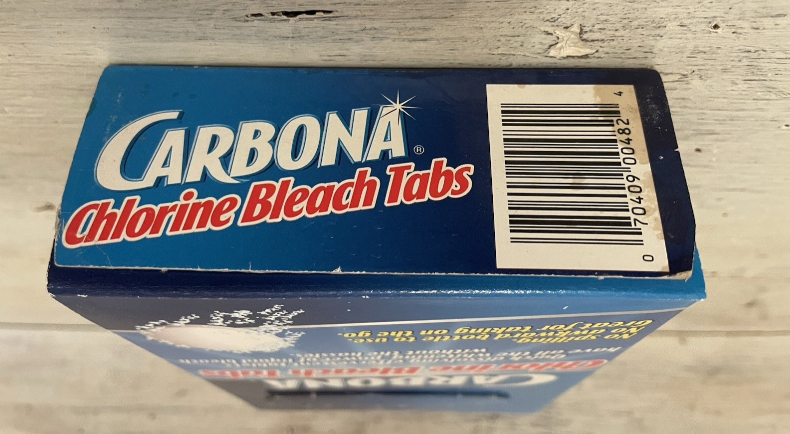 Vtg 2002 Box of Carbona Bleach Whitening 15 Tablets for Laundry Cleaning Prop