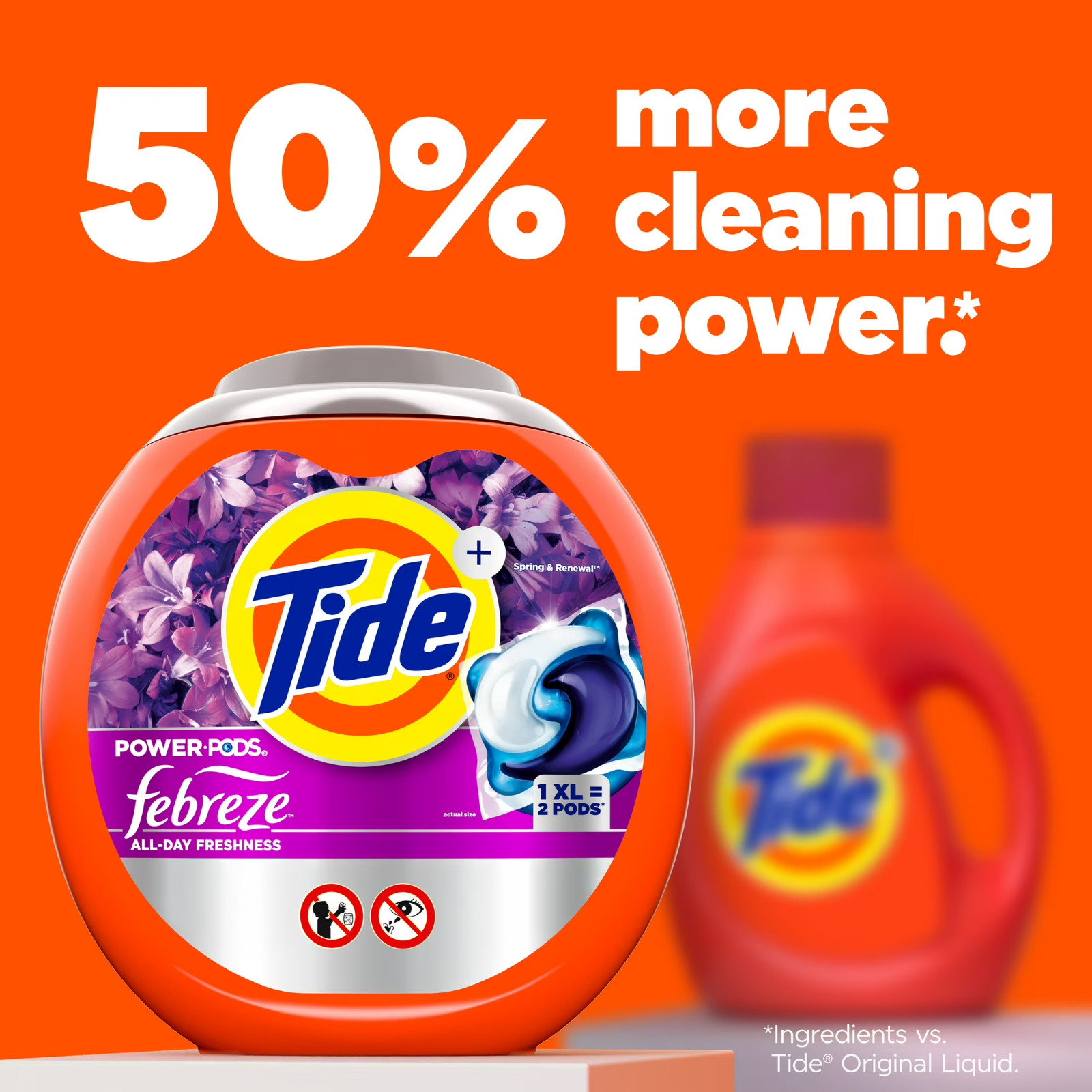 [SALE] Tide Power PODS® Laundry Detergent Pacs Spring & Renewal, 45 Count