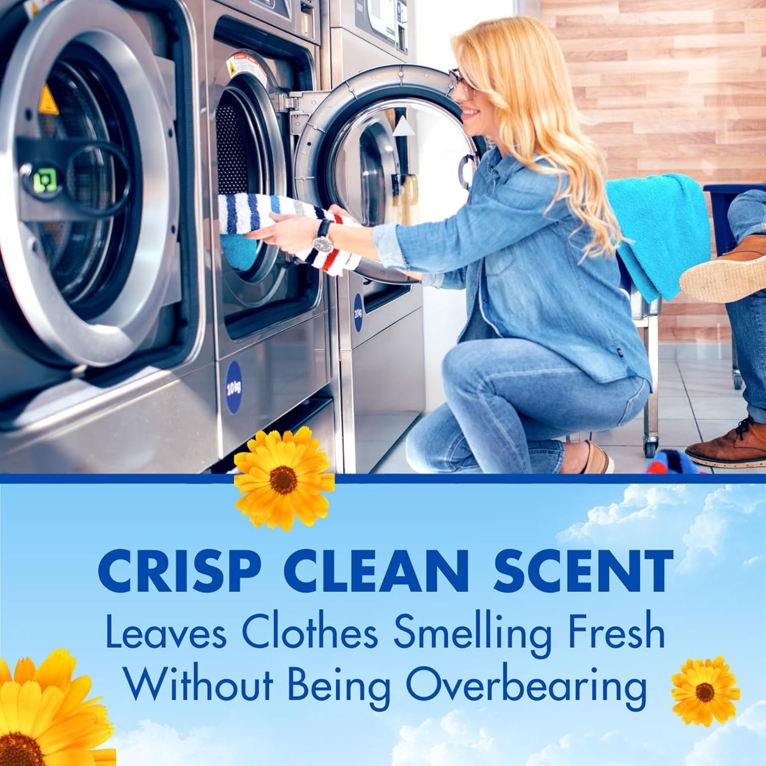 Deep-Cleaning Powder Laundry Detergent in Crisp Clean 18 lb Pail – Eco-Friendly