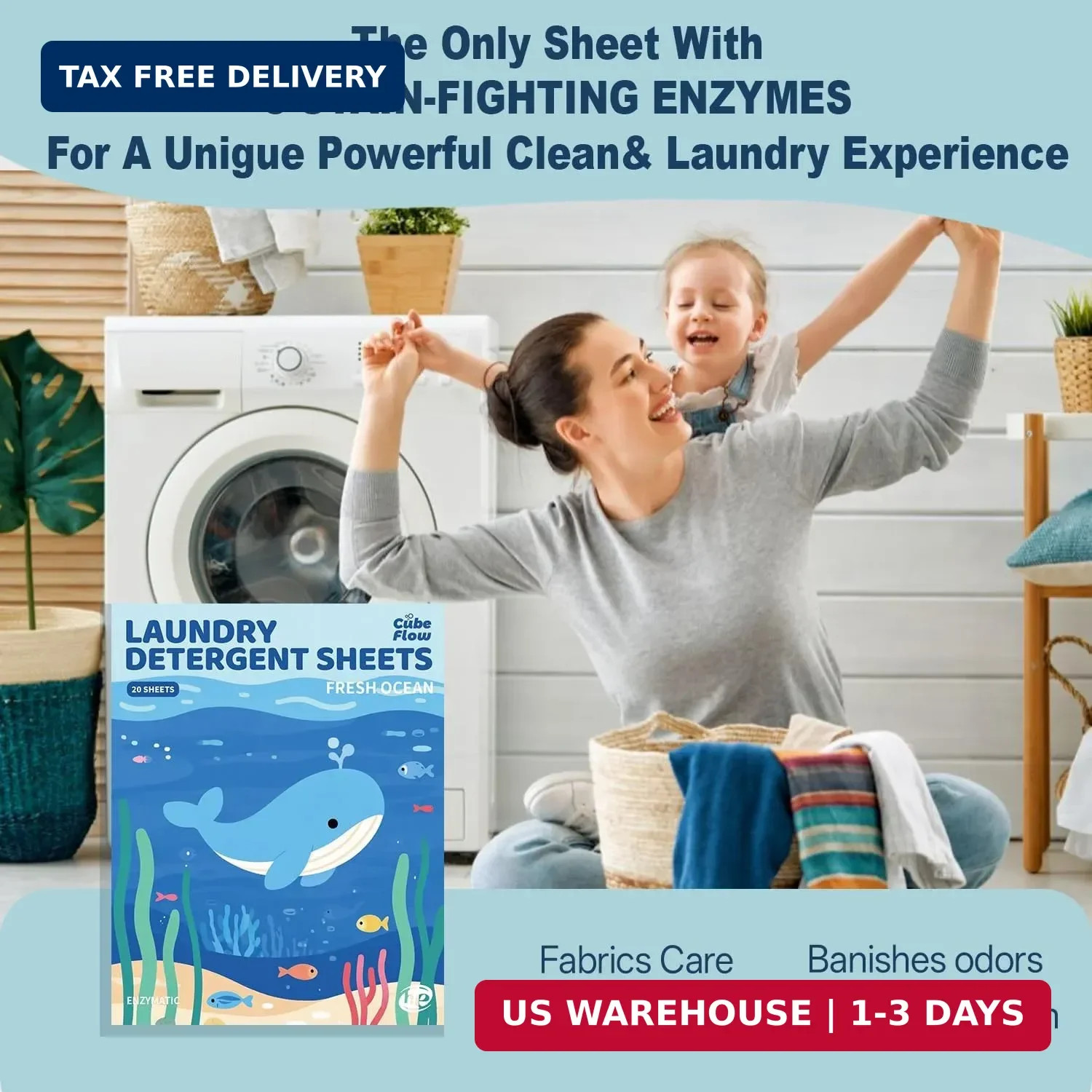 Laundry Detergent Sheets Laundry Soap Strips 40 Loads Eco Friendly
