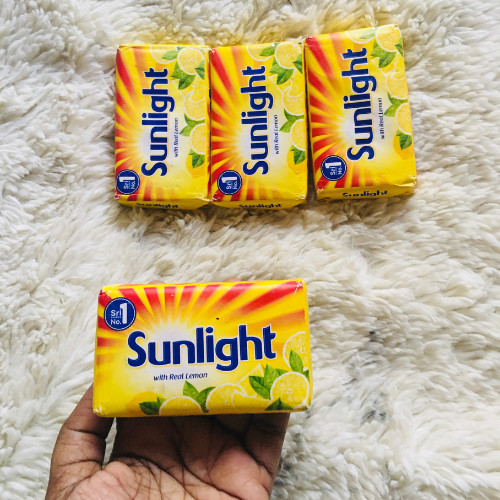 Sunlight Detergent Lemon Fresh Scented Cloth Washing Laundry Soap Bar NEW