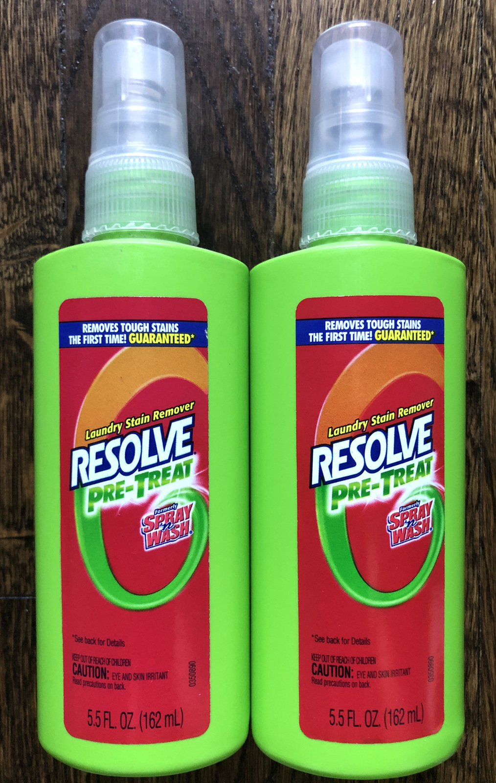 2X RESOLVE PRE-TREAT SPRAY N WASH STAIN REMOVER 5.5 FL OZ