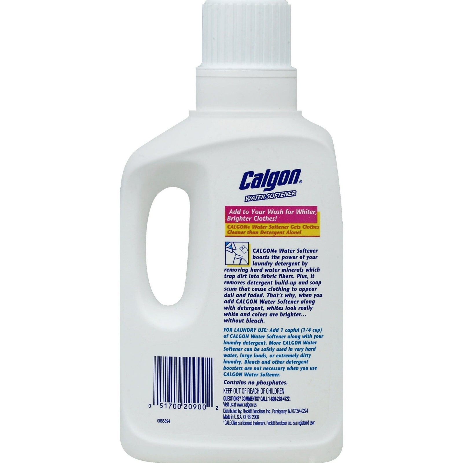 Calgon Water Softener, 32oz Bottle, Laundry Detergent Booster Free & Fast