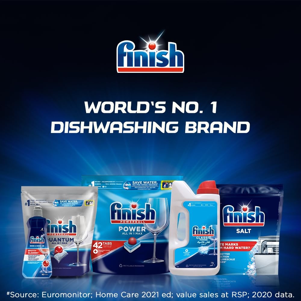 Finish Powerball All in 1 Max Dishwasher Tablets 24 Count – #1 Brand